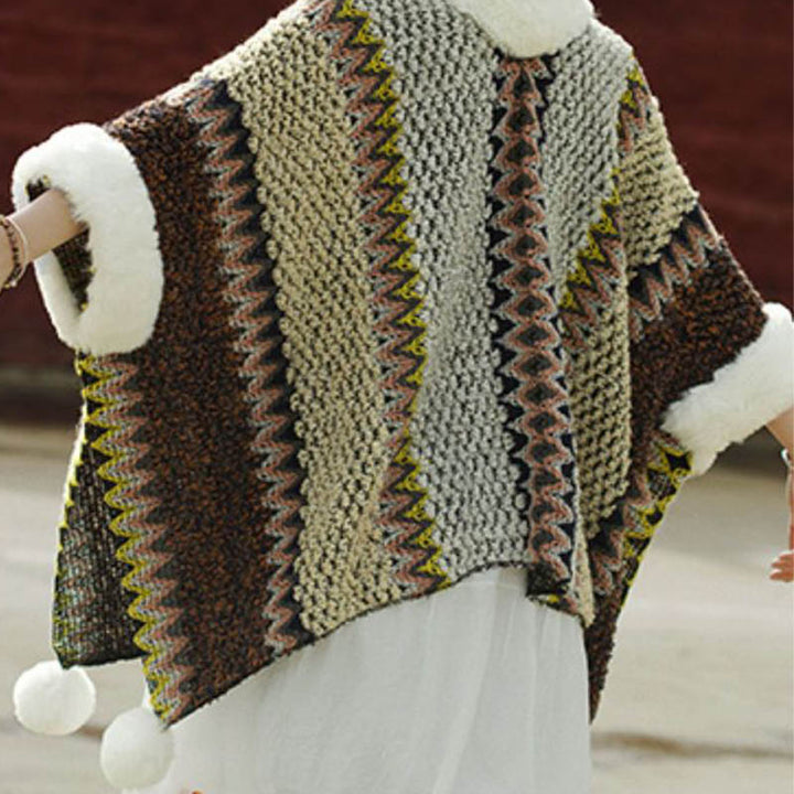 Buddha Stones Tibetischer mehrfarbig gestreifter Schal für den Winter, gemütlicher Reiseschal - image 8