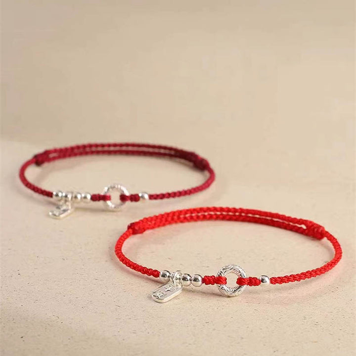 Buddha Stones, 925er-Sterlingsilber, verheißungsvolle Wolken, Friedensschnalle, sicheres und gesundes Armband, Fußkettchen - image 16