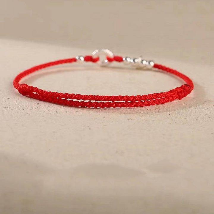 Buddha Stones, 925er-Sterlingsilber, verheißungsvolle Wolken, Friedensschnalle, sicheres und gesundes Armband, Fußkettchen - image 13