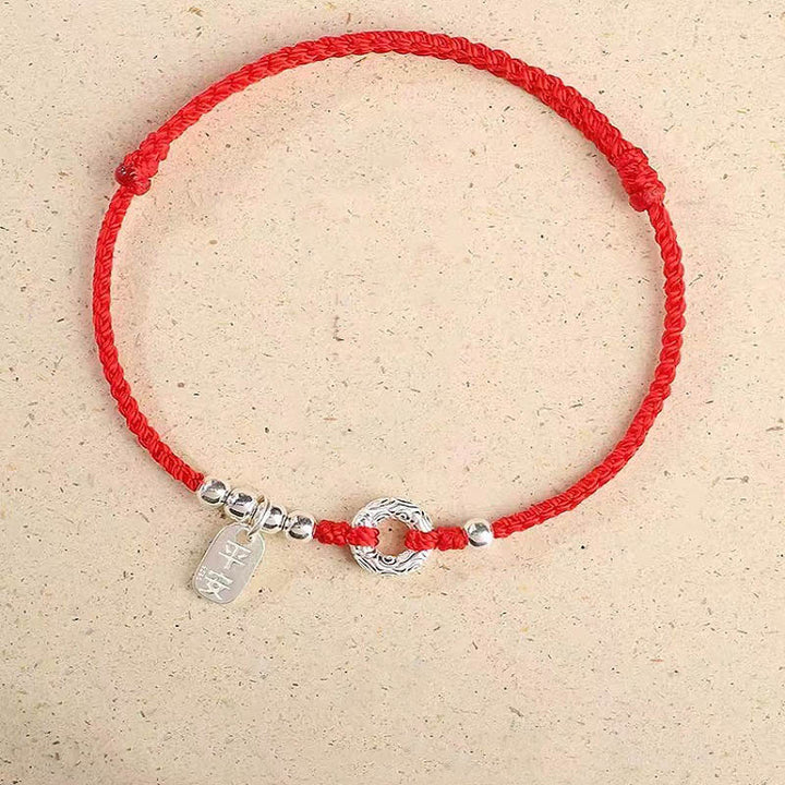 Buddha Stones, 925er-Sterlingsilber, verheißungsvolle Wolken, Friedensschnalle, sicheres und gesundes Armband, Fußkettchen - image 14