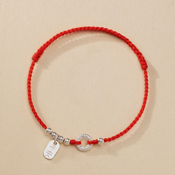 Buddha Stones, 925er-Sterlingsilber, verheißungsvolle Wolken, Friedensschnalle, sicheres und gesundes Armband, Fußkettchen - image 7