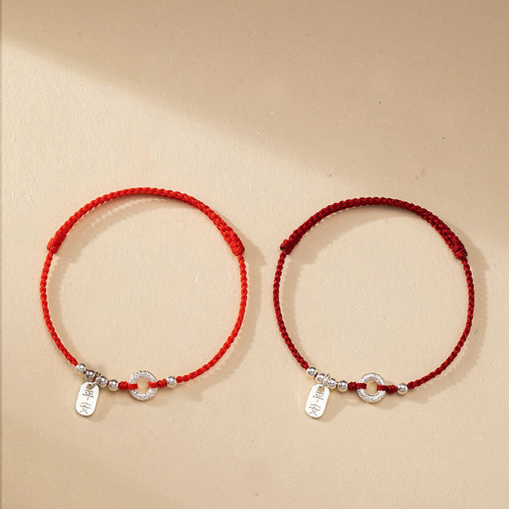 Buddha Stones, 925er-Sterlingsilber, verheißungsvolle Wolken, Friedensschnalle, sicheres und gesundes Armband, Fußkettchen - image 17