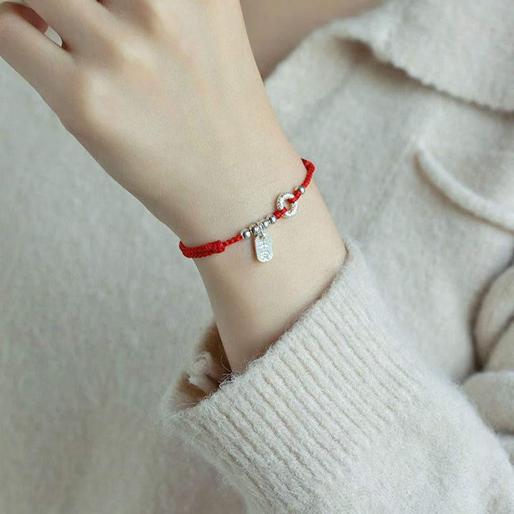 Buddha Stones, 925er-Sterlingsilber, verheißungsvolle Wolken, Friedensschnalle, sicheres und gesundes Armband, Fußkettchen - image 15