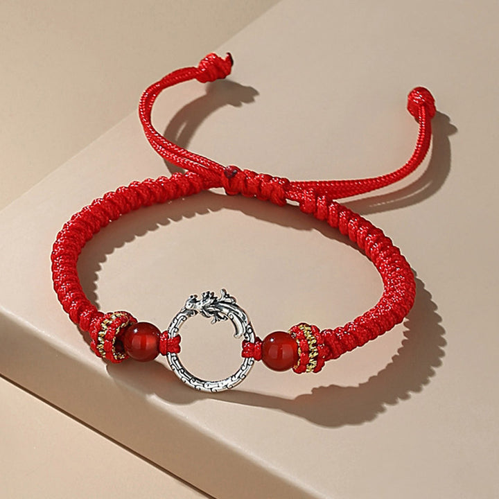 Buddha Stones Handgefertigtes Armband aus 925er-Sterlingsilber, Jahr des Drachen, Phönix, Friedensschnalle, Glückspaar - Phönix (Glück♥Stärke) (Handgelenkumfang 14-22 cm) - image 5