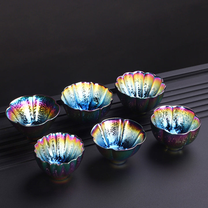 Buddha Stones, Regenbogenfarben, Jianzhan-Keramik-Teetasse, Kung-Fu-Teetasse, Schüssel - image 2