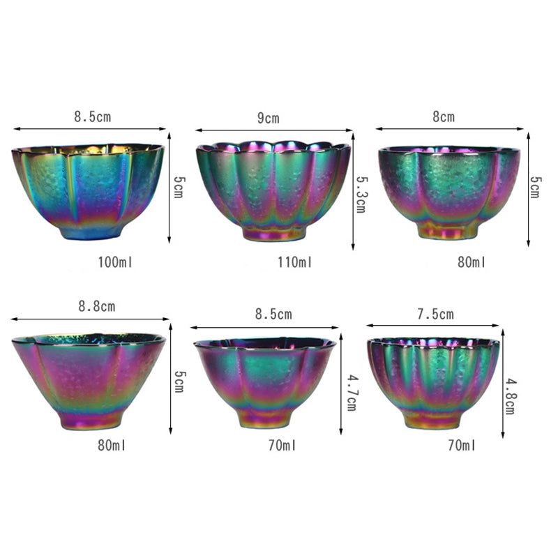 Buddha Stones, Regenbogenfarben, Jianzhan-Keramik-Teetasse, Kung-Fu-Teetasse, Schüssel - image 14