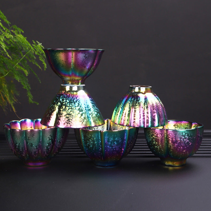Buddha Stones, Regenbogenfarben, Jianzhan-Keramik-Teetasse, Kung-Fu-Teetasse, Schüssel - image 13