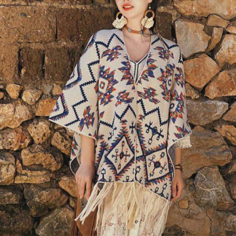 Tibetischer Schal mit Buddha Stonesn, gestreift, Geometrie-Muster, Winter, gemütlich, für Reisen, gestrickter Schal - image 4