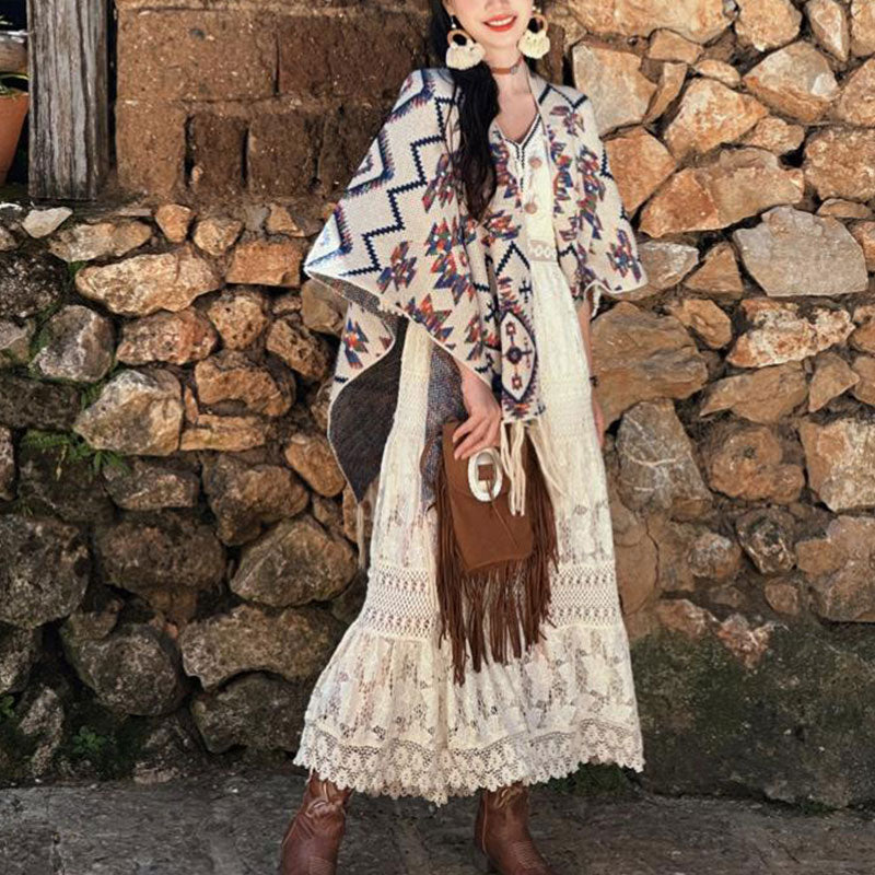 Tibetischer Schal mit Buddha Stonesn, gestreift, Geometrie-Muster, Winter, gemütlich, für Reisen, gestrickter Schal - image 6