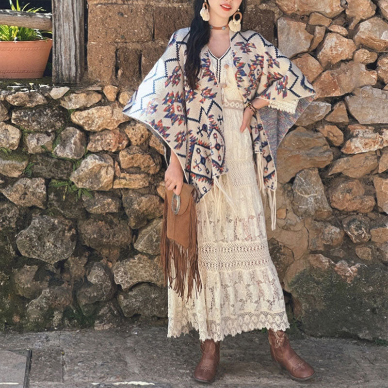 Tibetischer Schal mit Buddha Stonesn, gestreift, Geometrie-Muster, Winter, gemütlich, für Reisen, gestrickter Schal - image 7