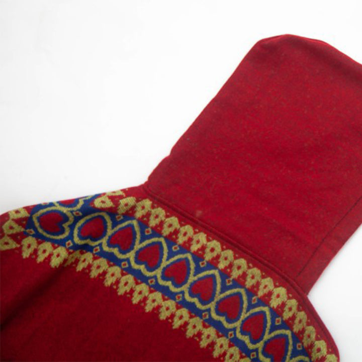 Tibetischer Schal mit Buddha Stonesn, rot, Liebesherz, Quaste, Kapuzenumhang, Winter, gemütlicher Reiseschal - image 22