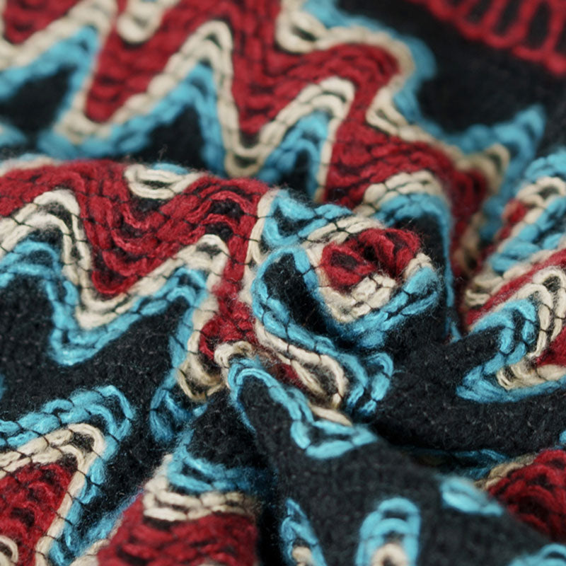 Tibetischer Schal mit Buddha Stonesn, gestreift, gestrickt, mit Quasten, Pullover, Winter, gemütlich, Reiseschal, Wickeltuch - image 9