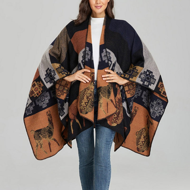 Buddha Stones Tibetischer Schal Hirsch Vase Geometrische Formen Winter Gemütlicher Reiseschal Wickel - image 16