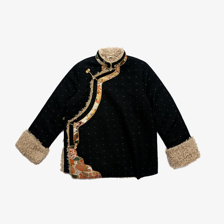 Buddha Stones Tibetische Kleidung Lhasa Fleece gefüttertes Top Winter Damen Kleidung - US6, UK/AU10, EU38 (XL) - image 0