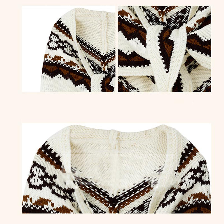 Buddha Stones Tibetischer Dreiecksschal, gestreift, Quasten, Winter, gemütlich, Reiseschal, Wickeltuch - image 11