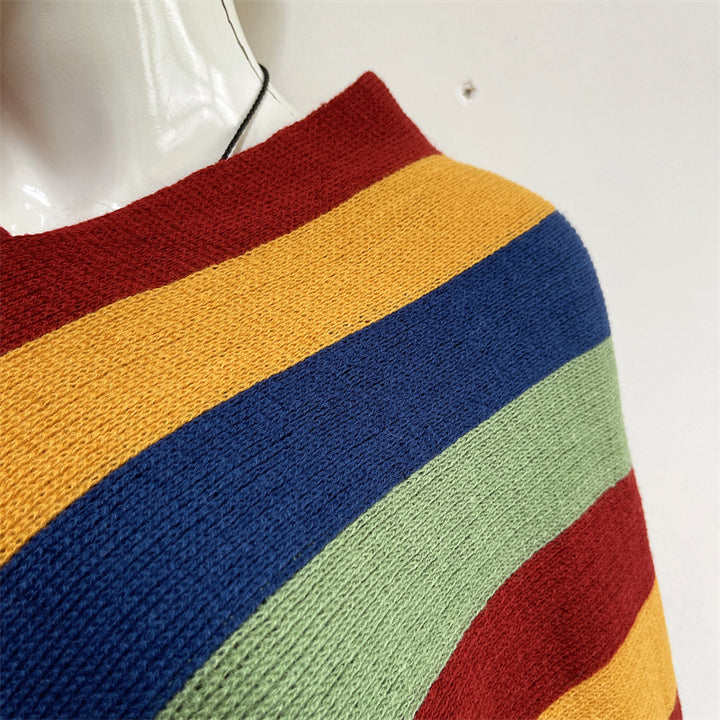 Buddha Stones, tibetanisches, bunt gestreiftes Design, Schal, Quasten, Pullover, Winter, gemütlicher Reiseschal, Wickeltuch - image 17