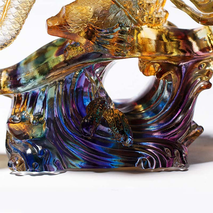 Buddha Stones, Jahr des Drachen, handgefertigt, Ruyi-Griff, Liuli-Kristall, Kunststück, Schutz, Heimbüro-Dekoration - image 4