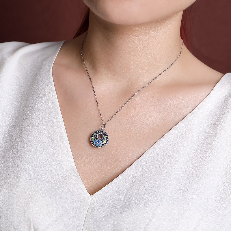 Buddha Stones 999 Sterling Silber Koi Fisch Fu Charakter Lotus Peace Schnalle Reichtum Halskette Anhänger - image 7