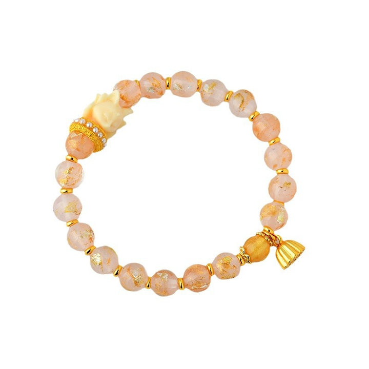 Buddha Stones, tibetische Räucherstäbchen, Asche, Liuli-Glasperlen, Glücksbringer, neunschwänziger Fuchs, Lotus-Charm-Armband
