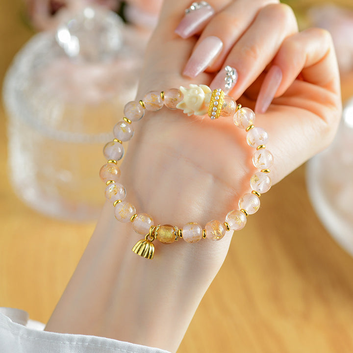 Buddha Stones, tibetische Räucherstäbchen, Asche, Liuli-Glasperlen, Glücksbringer, neunschwänziger Fuchs, Lotus-Charm-Armband