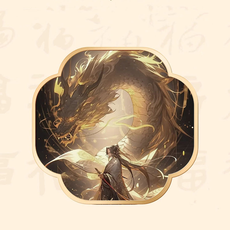 Buddha Stones 999 Sterling Silber Jahr des Drachen Fu Charakter Hetian Jade Success Halskette Anhänger - image 10