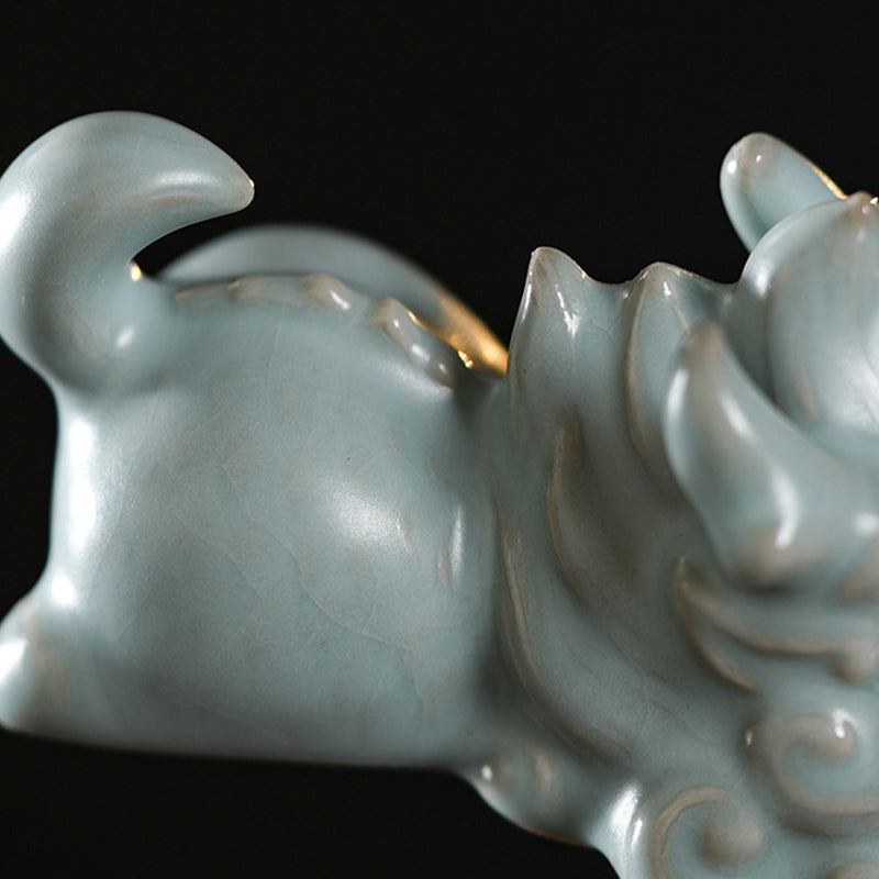 Buddha Stones Jahr des Drachen Glück Keramik Tee Haustier Home Figur Dekoration - image 11