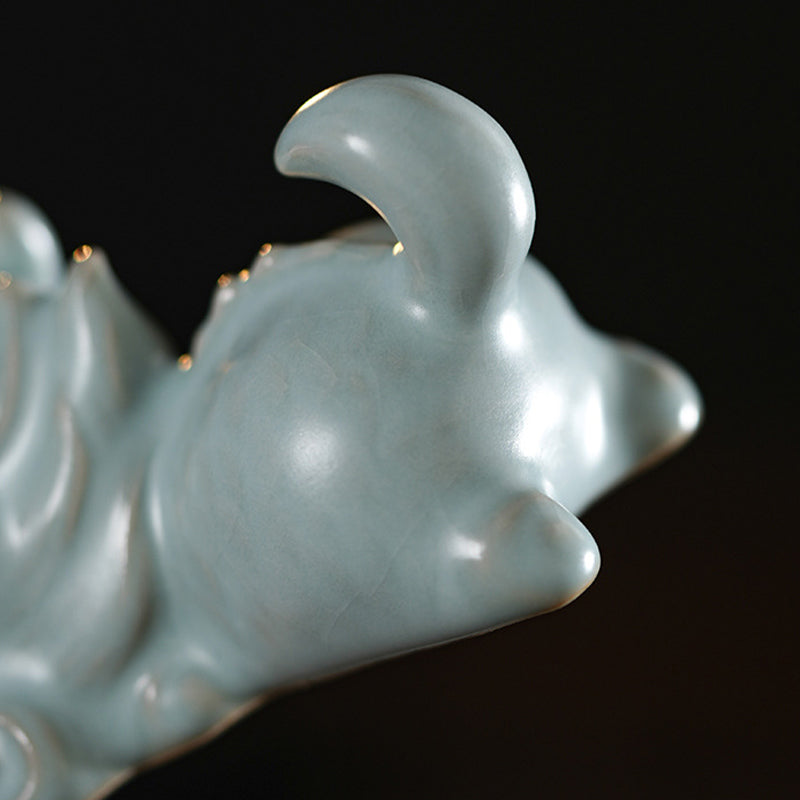 Buddha Stones Jahr des Drachen Glück Keramik Tee Haustier Home Figur Dekoration - image 10