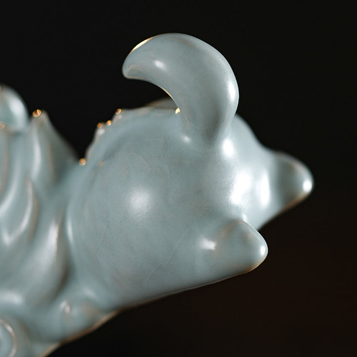 Buddha Stones Jahr des Drachen Glück Keramik Tee Haustier Home Figur Dekoration - image 10