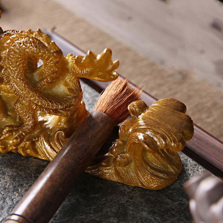 Buddha Stones, Jahr des Drachen, farbwechselndes Kunstharz, Pferd, Glück, Tee, Haustier, Heimfigur, Dekoration - image 11