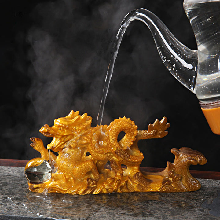 Buddha Stones, Jahr des Drachen, farbwechselndes Kunstharz, Pferd, Glück, Tee, Haustier, Heimfigur, Dekoration - image 6