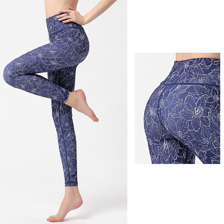 Buddha Stones ​​Blumen Blätter Vögel Hose Sport Fitness Yoga Leggings Damen Yogahose - image 18