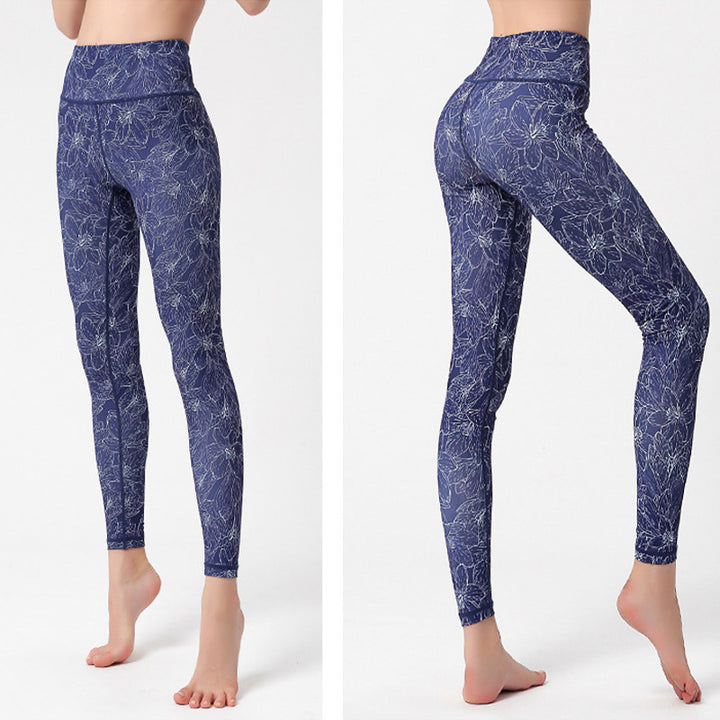 Buddha Stones ​​Blumen Blätter Vögel Hose Sport Fitness Yoga Leggings Damen Yogahose - image 17
