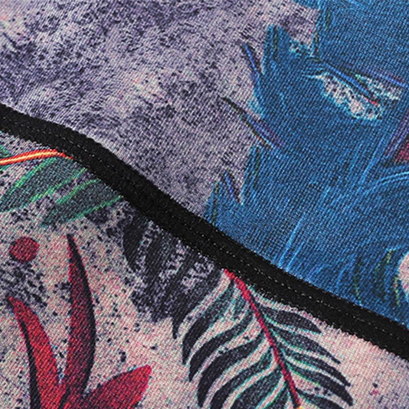 Buddha Stones Rot Blau Pfauenfeder Hose Sport Fitness Yoga Leggings Damen Yogahose - image 9