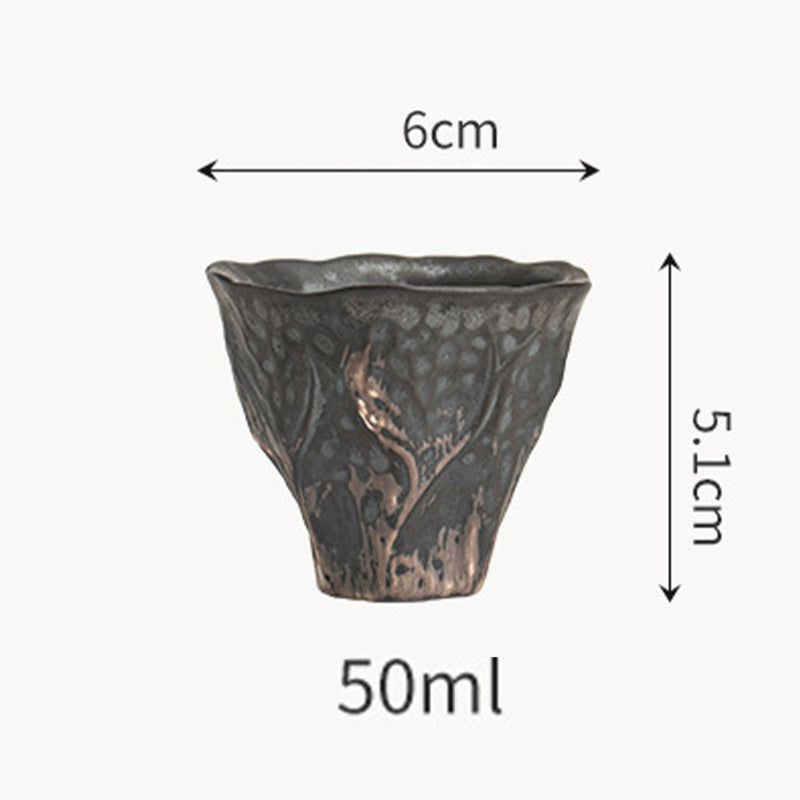 Buddha Stones Lotusblütenform Zen Keramik Teetasse Kung Fu Teetasse 50 ml - image 12
