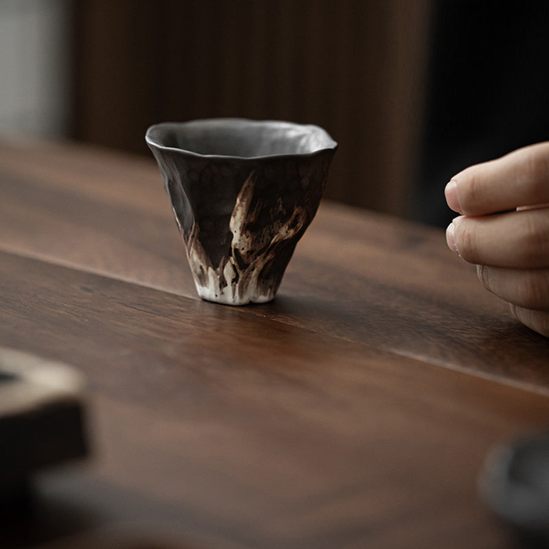 Buddha Stones Lotusblütenform Zen Keramik Teetasse Kung Fu Teetasse 50 ml - image 7