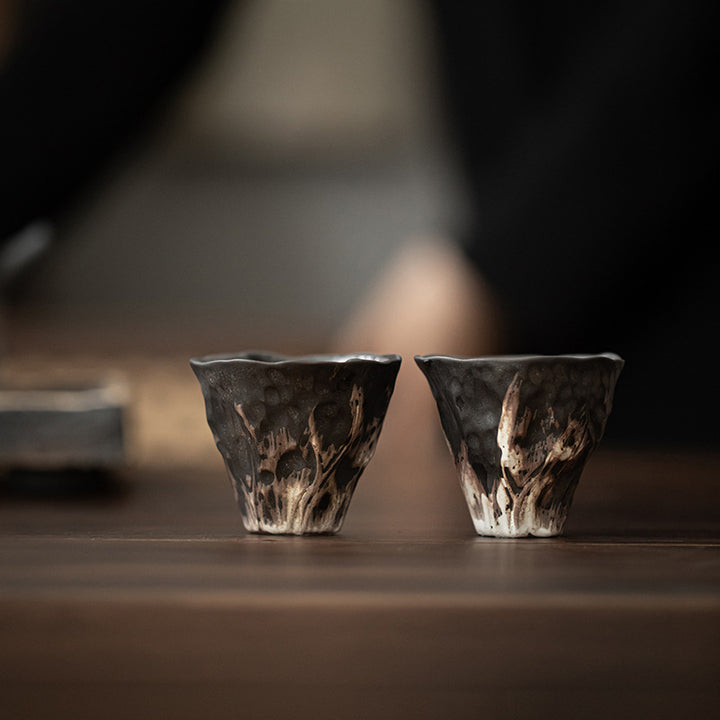 Buddha Stones Lotusblütenform Zen Keramik Teetasse Kung Fu Teetasse 50 ml - image 8