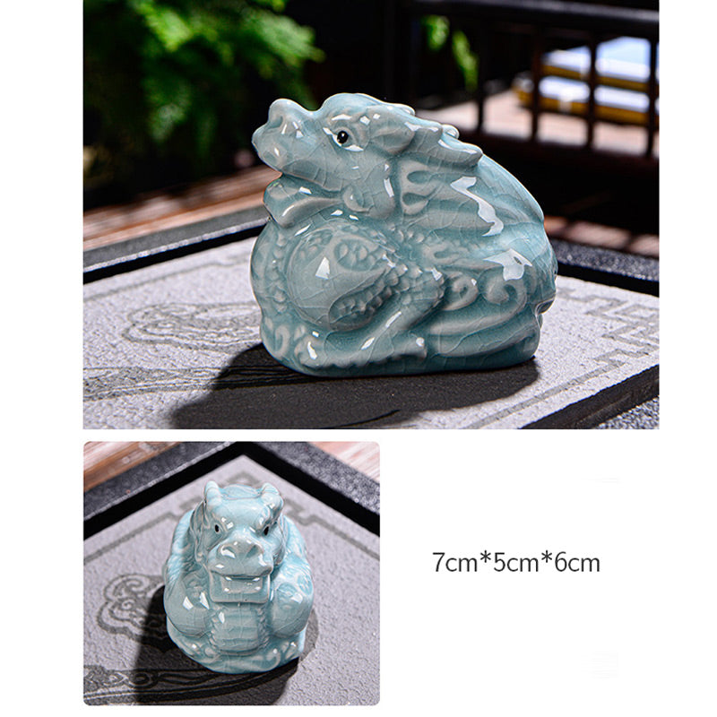 Buddha Stones, chinesisches Sternzeichen, Reichtum, Keramik, Teehaustier, Heimfigur, Dekoration - image 3