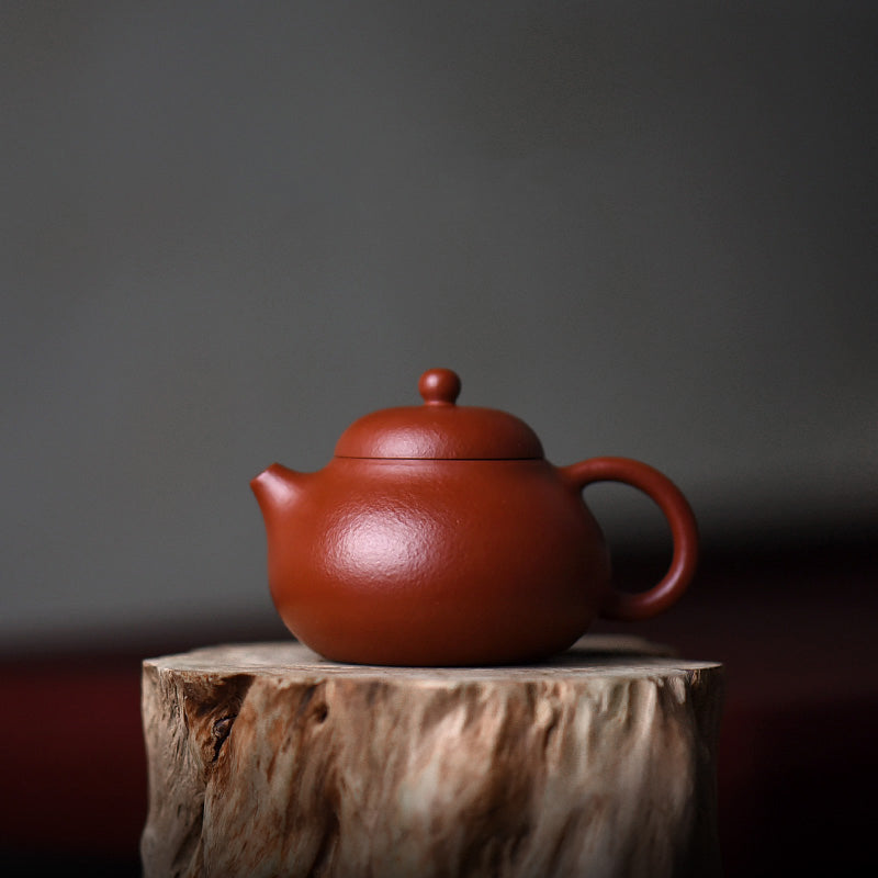 Buddha Stones Yixing All Handmade Wen Dan Brown Purple Clay Kung Fu Teekanne - Groß 14 cm * 5,3 cm * 210 ml - image 0