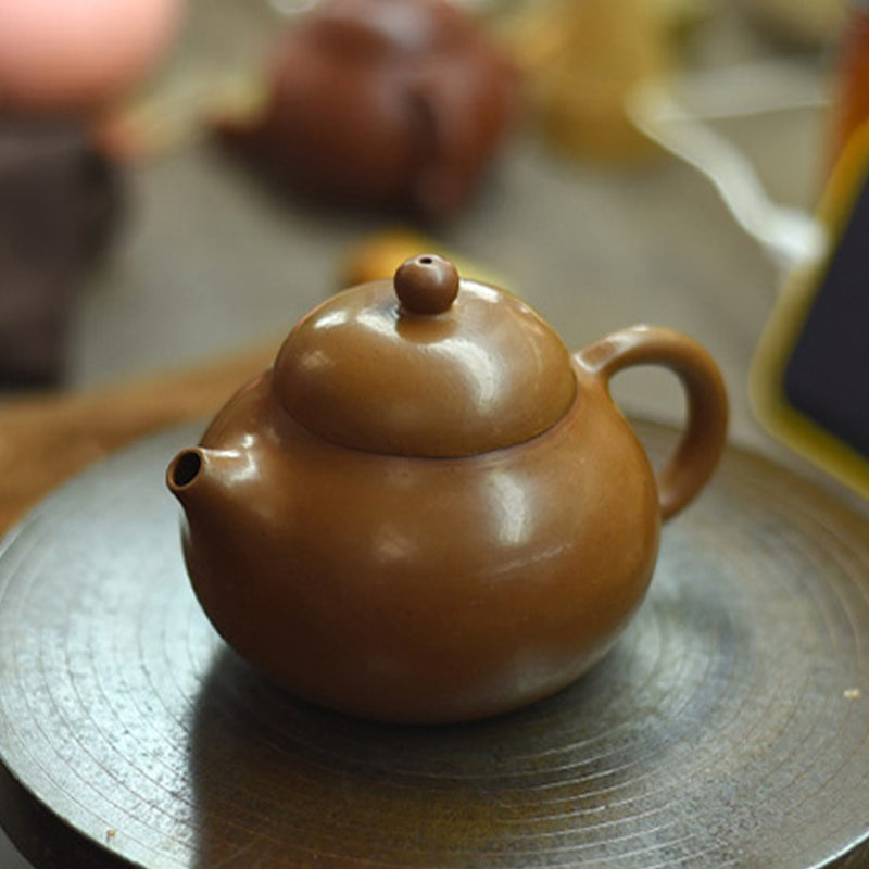 Buddha Stones Yixing All Handmade Wen Dan Brown Purple Clay Kung Fu Teekanne - image 19