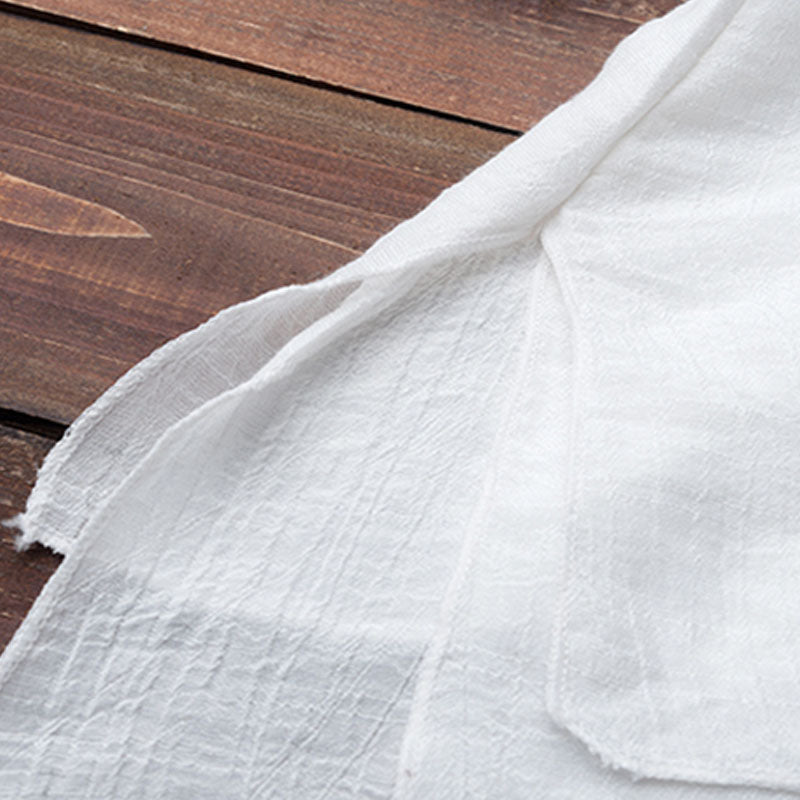 Buddha Stones ​​2-teiliges Set: Schlichtes Design, weißes Oberteil und Hose für Meditation, Yoga, Zen und Tai Chi – Damen - image 14