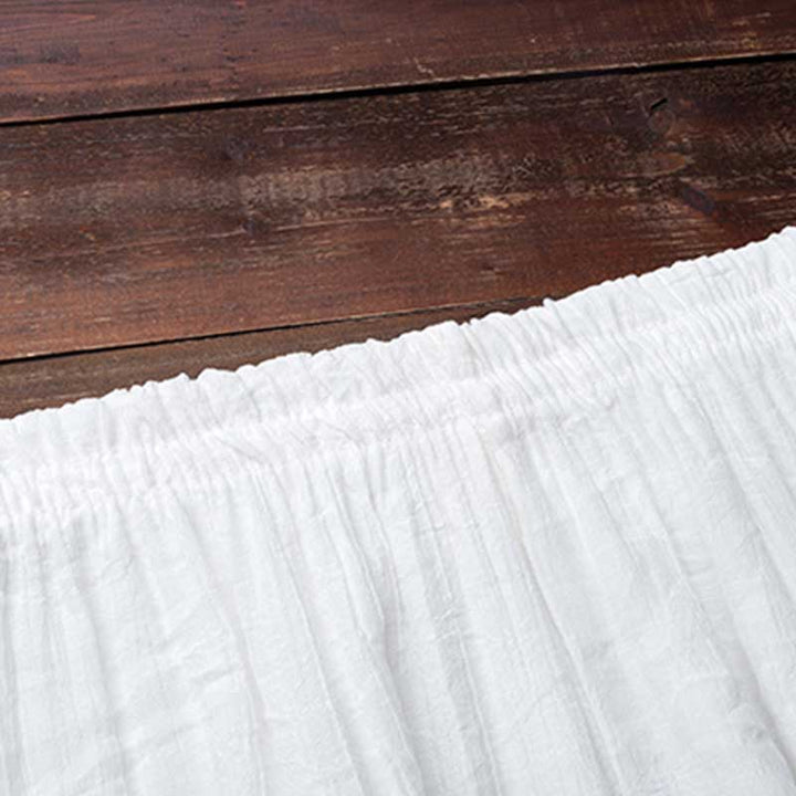 Buddha Stones ​​2-teiliges Set: Schlichtes Design, weißes Oberteil und Hose für Meditation, Yoga, Zen und Tai Chi – Damen - image 15