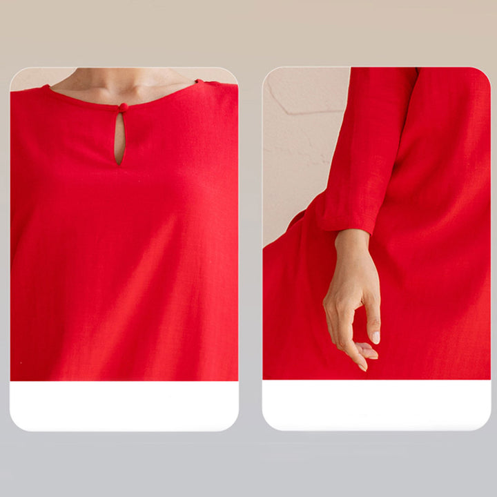 Buddha Stones 2-teiliges schlichtes Design Tai Chi Meditation Yoga Kleidung Top Hosen Damen Set - image 19