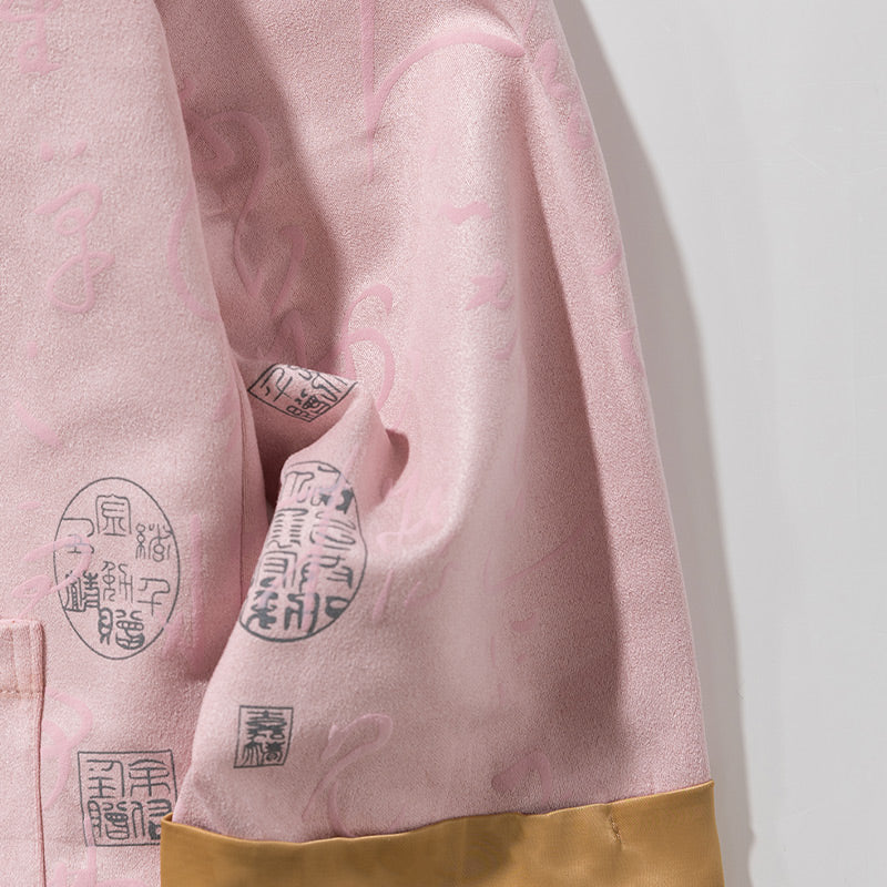 Buddha Stones, chinesische Kalligraphie, Kleidung, Jacke, Mantel, Tang-Anzug, Herrenbekleidung - image 13