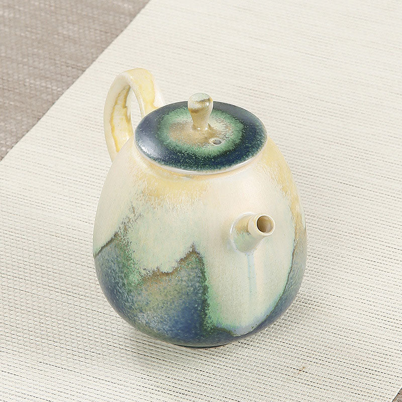 Buddha Stones, grün, beige, chinesischer Gongfu-Tee, Keramik, Kung-Fu-Teekanne, 230 ml - image 1