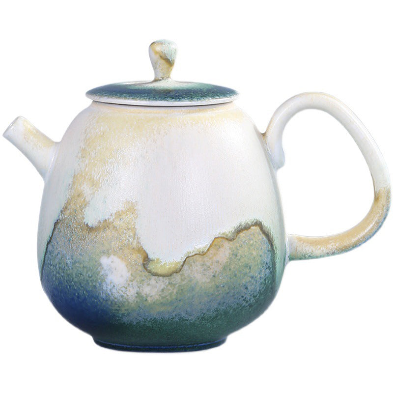 Buddha Stones, grün, beige, chinesischer Gongfu-Tee, Keramik, Kung-Fu-Teekanne, 230 ml - image 7