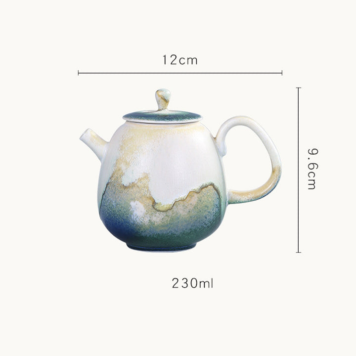 Buddha Stones, grün, beige, chinesischer Gongfu-Tee, Keramik, Kung-Fu-Teekanne, 230 ml - image 6