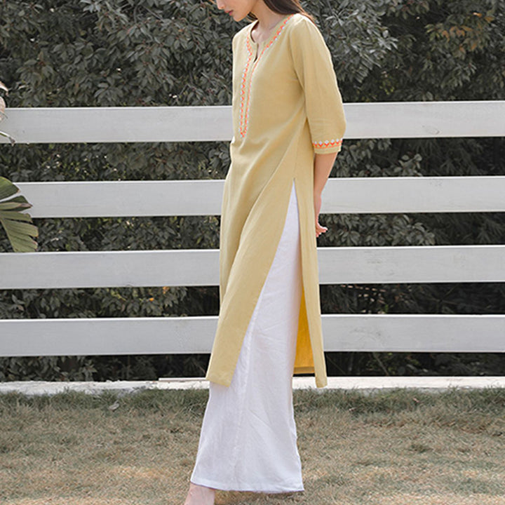 Buddha Stones, 2-teilig, V-Ausschnitt, Stickerei, Yoga-Kleidung, Zen-Meditation, Baumwolle, Leinen, Oberteil, Hose, Damen-Set - image 18