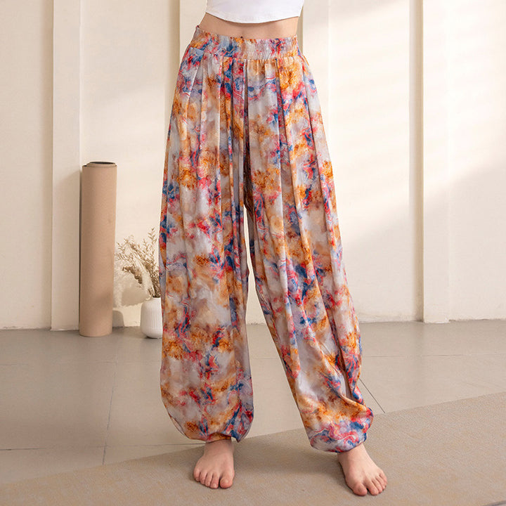 Buddha Stones Schlichtes Design Hose Sport Fitness Yoga Damen Yogahose - Orangefarbene Hose - US12, UK/AU16, EU44 (XL) - image 5