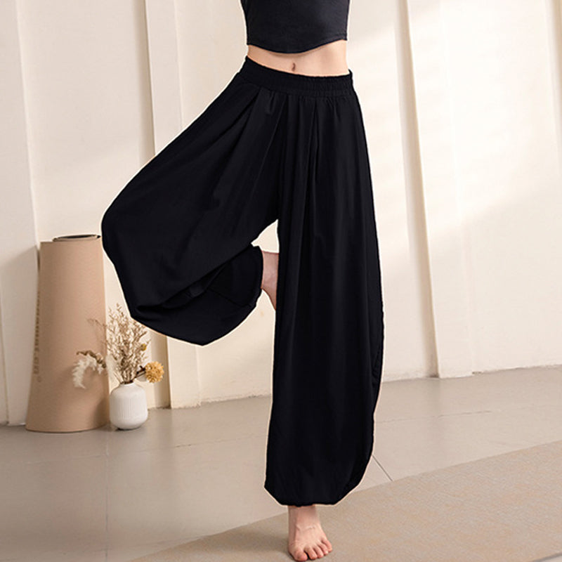 Buddha Stones Schlichtes Design Hose Sport Fitness Yoga Damen Yogahose - Schwarze Hose - US12， UK/AU16，EU44 (XL) - image 20