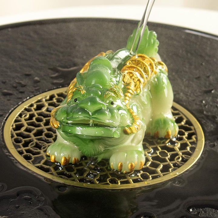 Buddha Stones, farbwechselnd, kleine PiXiu-Kupfermünzen, Kunstharz, Teehaustier, Reichtum, Heimfigur, Dekoration - image 14